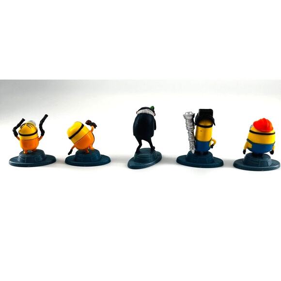 2019 Despicable Me Minions & Gru Figurines – Set of 5 – Mattel Universal Studios - Picture 3 of 3